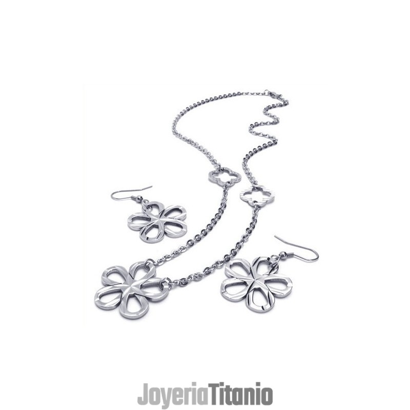 Hermoso Diseño, Color Brillante, Excelente Calidad, Conjunto De Joyas De Titanio Que Incluye Collar, Colgante Y Aretes.