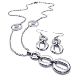 Conjunto De Joyería De Titanio De Excelente Calidad, Con Diseño Elegante Y Colores Brillantes, Que Incluye Collar, Colgante Y Ar