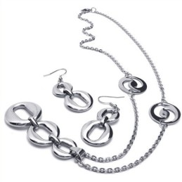 Conjunto De Joyería De Titanio De Excelente Calidad, Con Diseño Elegante Y Colores Brillantes, Que Incluye Collar, Colgante Y Ar