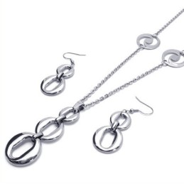 Conjunto De Joyería De Titanio De Excelente Calidad, Con Diseño Elegante Y Colores Brillantes, Que Incluye Collar, Colgante Y Ar