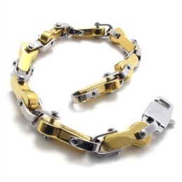 Conjunto De Joyas De Titanio De Diseño Moderno, Con Brillo De Color Y Calidad Estable, Que Incluye Collar Y Pulsera.