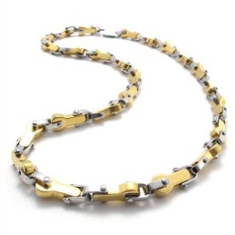 Conjunto De Joyas De Titanio De Diseño Moderno, Con Brillo De Color Y Calidad Estable, Que Incluye Collar Y Pulsera.