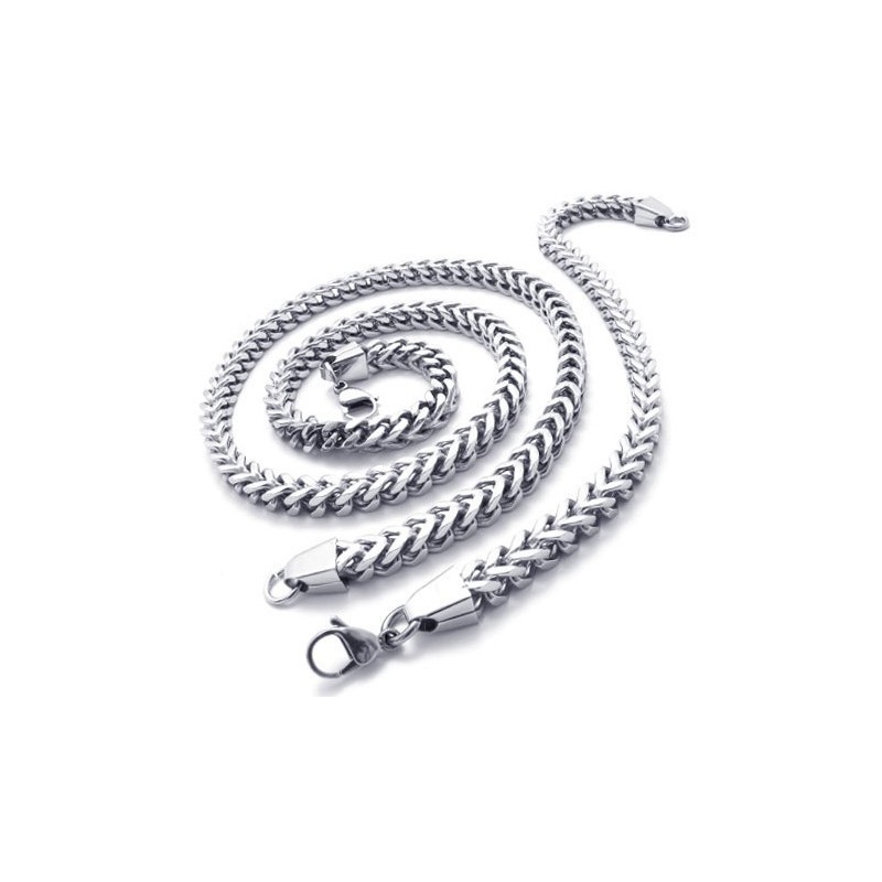 Conjunto De Joyería De Titanio De Alta Calidad Con Brillo De Color De Construcción Racional Que Incluye Collar Y Pulsera.