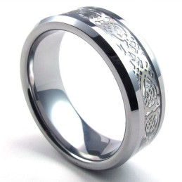 Hermoso Diseño, Color Brillante, Anillo De Tungsteno De Calidad Estable.