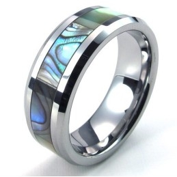 Anillo De Tungsteno De Alta Calidad Con Un Diseño Atractivo Y Un Color Brillante.