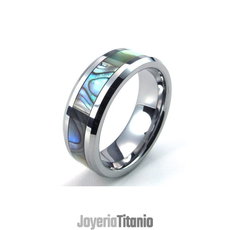 Anillo De Tungsteno De Alta Calidad Con Un Diseño Atractivo Y Un Color Brillante.