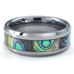 Anillo De Tungsteno De Alta Calidad Con Un Diseño Atractivo Y Un Color Brillante.