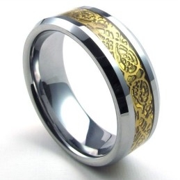 Anillo De Tungsteno De Calidad Estable, Bonito Y Colorido, Finamente Procesado