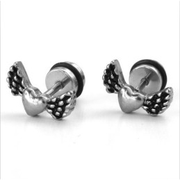 Hermosos Aretes De Titanio De Diseño, Color Brillante Y Calidad Confiable.