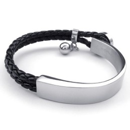 Pulsera De Cuero De Titanio De Excelente Calidad Y Colores Delicados De Fabricación Experta