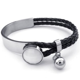 Brazalete De Cuero De Titanio De Excelente Calidad, Colores Delicados Y Finamente Procesados