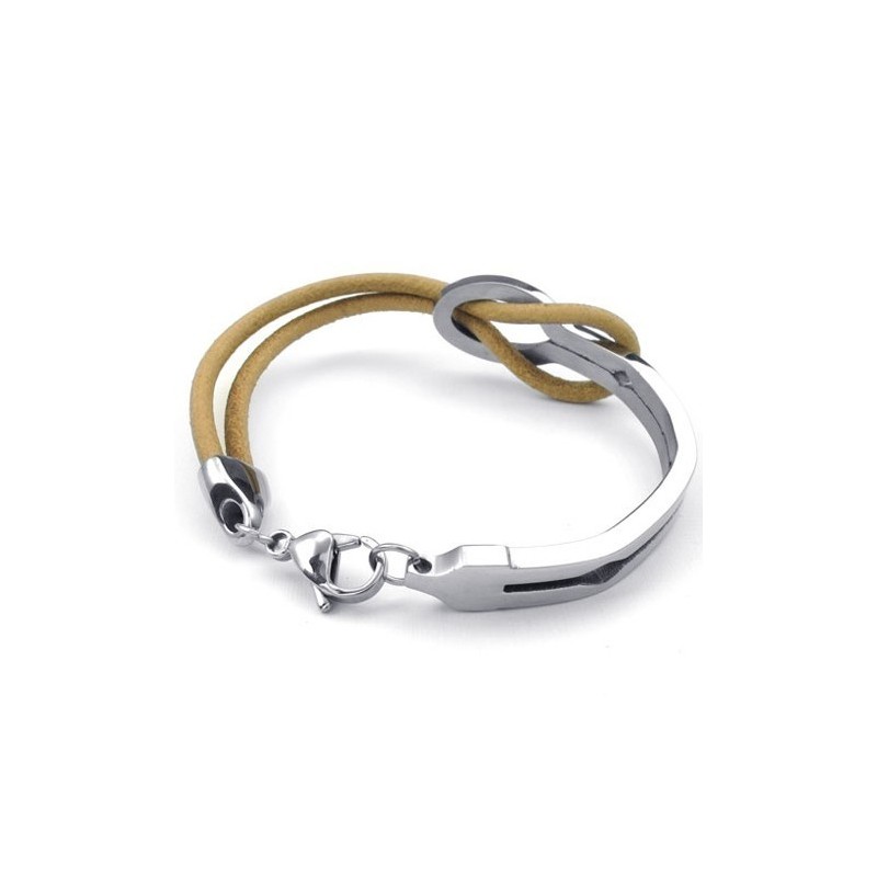 Brazalete De Cuero De Titanio De Excelente Calidad, Colores Delicados Y Forma Elegante. Brazalete De Cuero De Titanio De Excelente Calidad, Colores Delicados Y Forma Elegante.