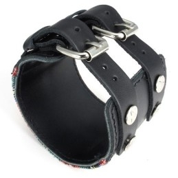 Hermoso Diseño Colorido, Excelente Calidad, Brazalete De Cuero De Titanio.