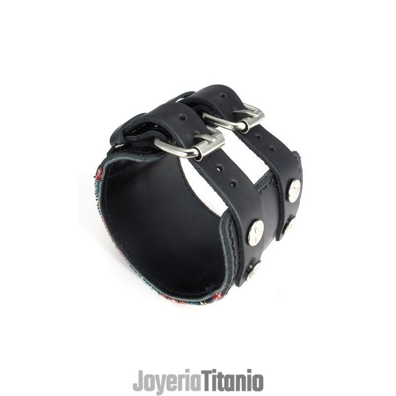 Hermoso Diseño Colorido, Excelente Calidad, Brazalete De Cuero De Titanio. Hermoso Diseño Colorido, Excelente Calidad, Brazalete De Cuero De Titanio.