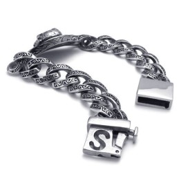 Pulsera De Titanio Con Un Diseño Moderno Y Un Color Brillante Que Le Da Una Larga Reputación.