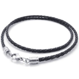 Collar De Cuero De Titanio De Alta Calidad Con Colores Delicados Y Diseño Hábil