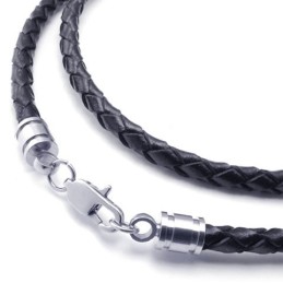 Collar De Cuero De Titanio De Renombre Mundial Con Colores Delicados Y Diseño Hábil