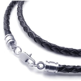 Collar De Cuero De Titanio De Calidad Confiable Con Colores Delicados Y Diseño Profesional.