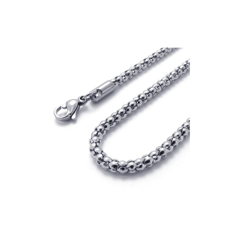 Cadena De Titanio Duradera Con Patrones De Moda Y Brillo De Color.