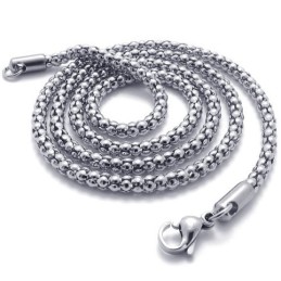 Cadena De Titanio Duradera Con Patrones De Moda Y Brillo De Color.