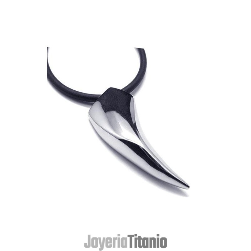 Collar Con Colgante De Dientes De Animal De Titanio Puro 316L Para Hombre Collar Con Colgante De Dientes De Animal De Titanio Puro 316L Para Hombre
