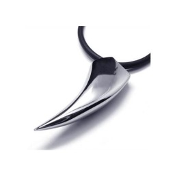 Collar Con Colgante De Dientes De Animal De Titanio Puro 316L Para Hombre