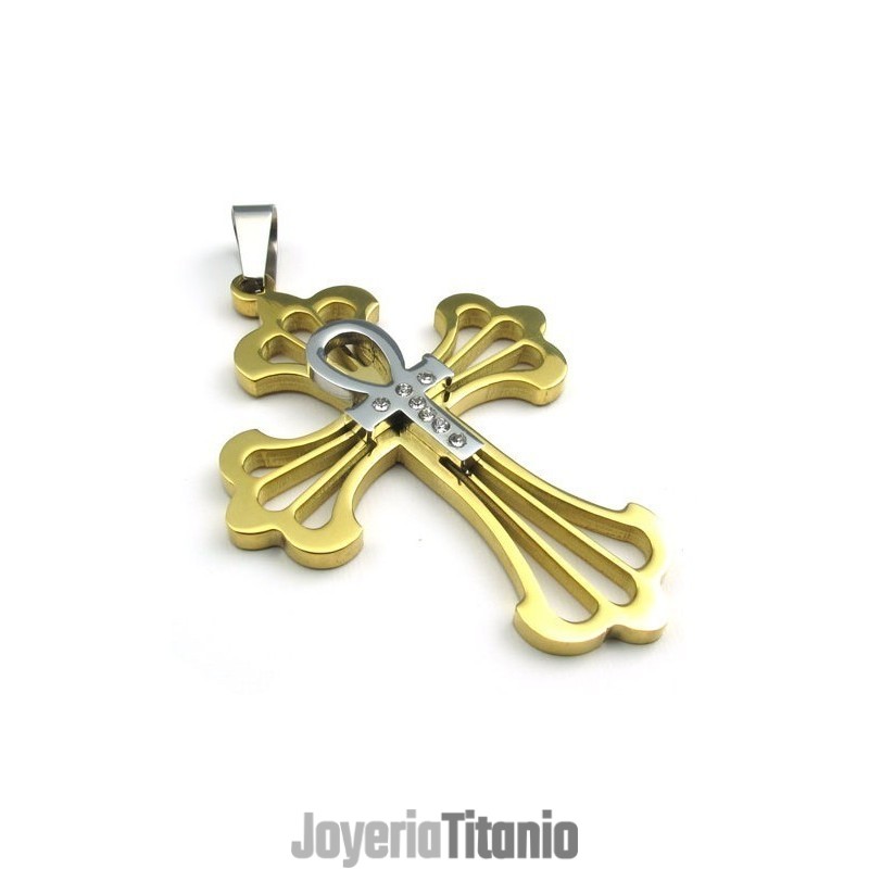 Colgante De Cruz De Titanio De Calidad Confiable Y Con Brillo De Color De Última Tecnología Colgante De Cruz De Titanio De Calidad Confiable Y Con Brillo De Color De Última Tecnología