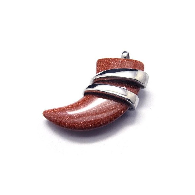 Collar Con Colgante De Lanza Bermellón De Titanio Puro Para Hombre