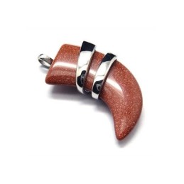 Collar Con Colgante De Lanza Bermellón De Titanio Puro Para Hombre