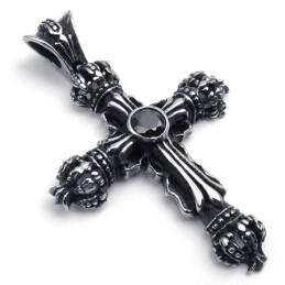 Colgante De Cruz De Titanio De La Reina De La Calidad, Diseño Profesional, Colores Delicados