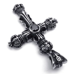 Colgante De Cruz De Titanio De La Reina De La Calidad, Diseño Profesional, Colores Delicados