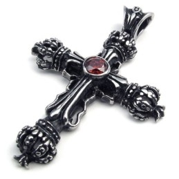 Colgante De Cruz De Titanio De Calidad Superior Con Brillo De Color De Última Tecnología