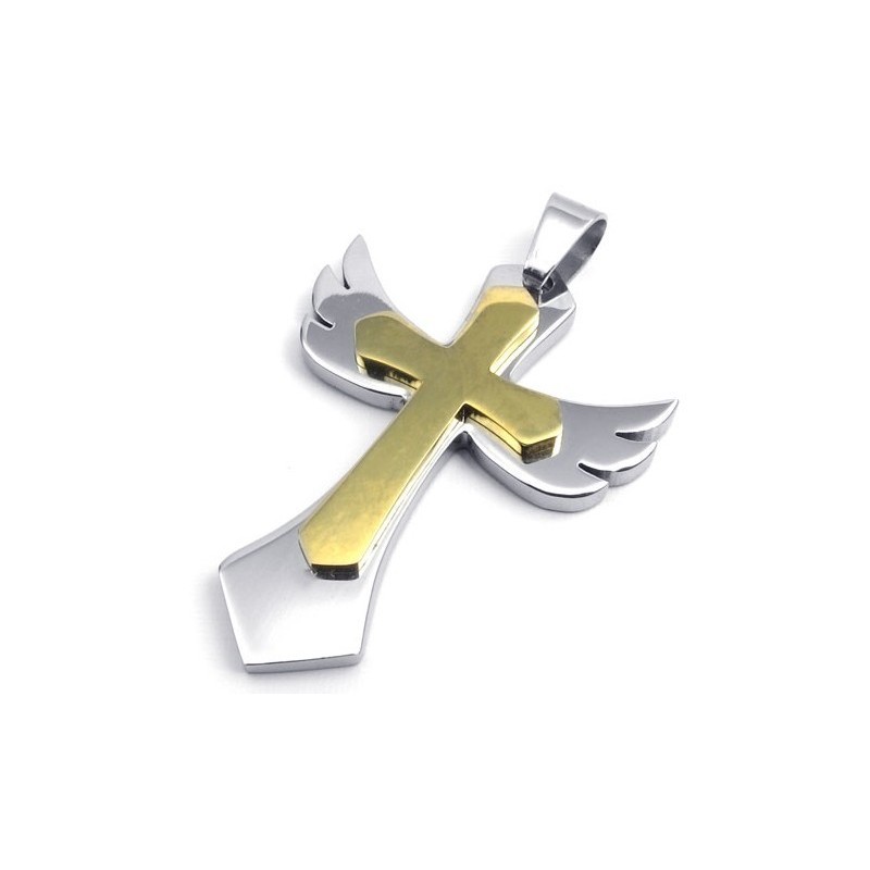 Colgante De Cruz De Titanio De Calidad Confiable, Finamente Procesado, Hermoso En Colores.