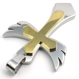 Colgante De Cruz De Titanio De Calidad Confiable, Finamente Procesado, Hermoso En Colores.