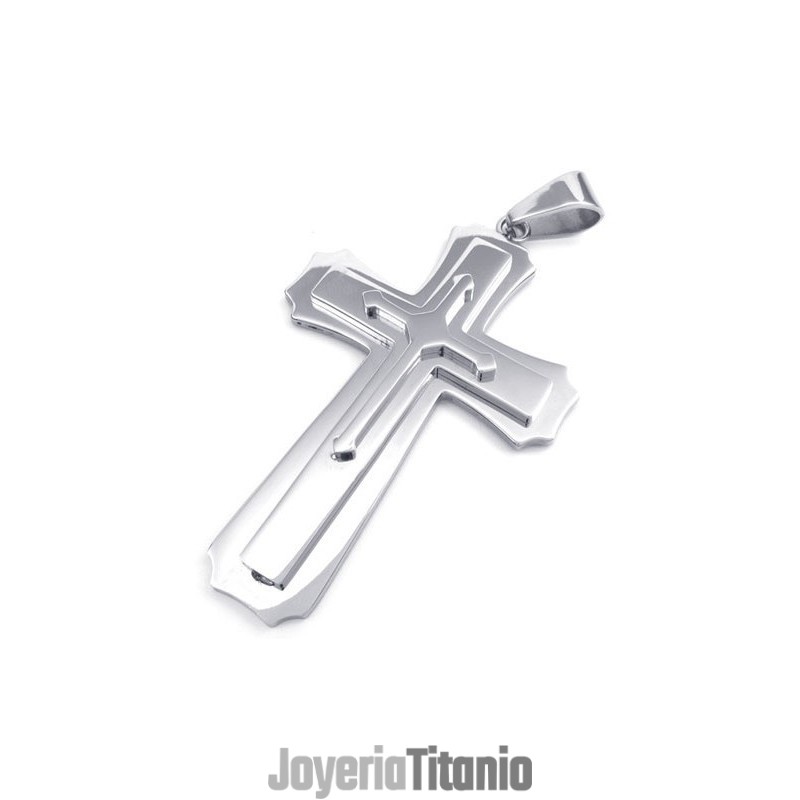 Colgante De Cruz De Titanio De Calidad Estable Con Brillo De Color Y Diseño Profesional