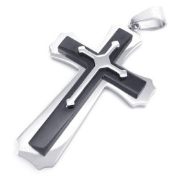 Colgante De Cruz De Titanio De Excelente Calidad, Colores Delicados Y Finamente Procesados