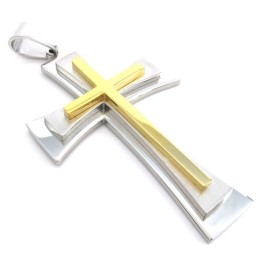 Colgante De Cruz De Titanio Con Un Diseño Atractivo, Colores Brillantes Y Una Reputación Confiable.