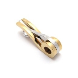 Collar Con Colgante De Titanio Puro Dorado Para Hombre (Nuevo)