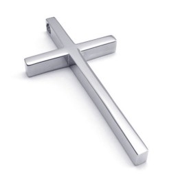 Colgante De Cruz De Titanio De Renombre Mundial Con Un Brillo De Color Finamente Procesado
