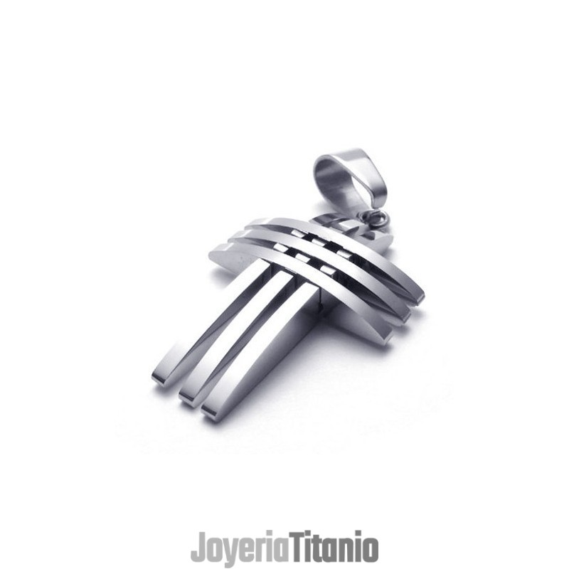 Colgante De Cruz De Titanio De Renombre Mundial Con Diseño Moderno Y Colores Brillantes