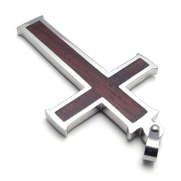 Colgante De Cruz De Titanio De Calidad Estable, Con Colores Delicados Y Diseño Profesional.