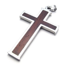Colgante De Cruz De Titanio De Calidad Estable, Con Colores Delicados Y Diseño Profesional.
