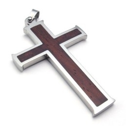 Colgante De Cruz De Titanio De Calidad Estable, Con Colores Delicados Y Diseño Profesional.