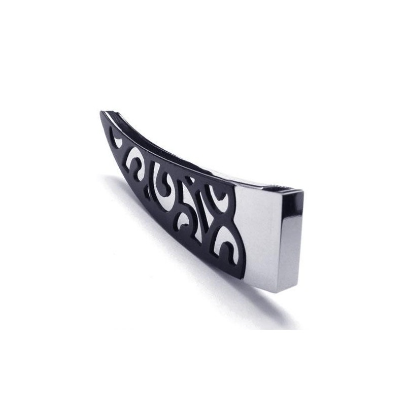 Collar Con Colgante De Titanio Puro Para Hombre, Con Lanza Negra, 6588 Collar Con Colgante De Titanio Puro Para Hombre, Con Lanza Negra, 6588