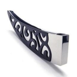 Collar Con Colgante De Titanio Puro Para Hombre, Con Lanza Negra, 6588