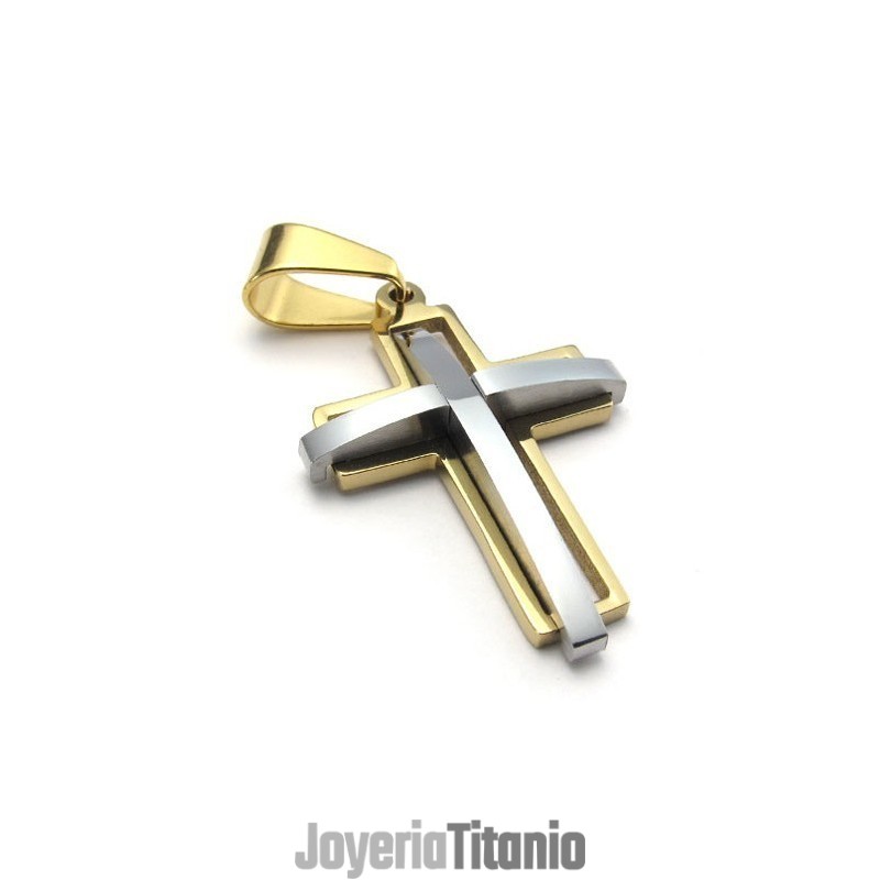 Diseño Atractivo, Color Brillante, Reconocido Por Su Excelente Calidad, Colgante De Cruz De Titanio.