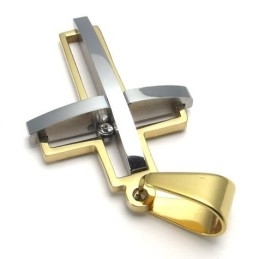 Diseño Atractivo, Color Brillante, Reconocido Por Su Excelente Calidad, Colgante De Cruz De Titanio.