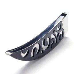 Collar Con Colgante De Titanio Puro Para Hombre, Con Lanza Negra, 6588