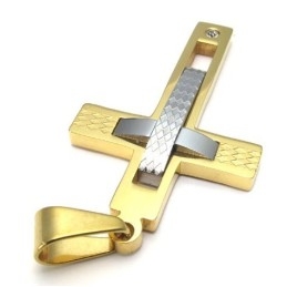 Colgante De Cruz De Titanio Con Un Diseño Atractivo Y Colores Brillantes Que Recibe Elogios De Los Clientes.