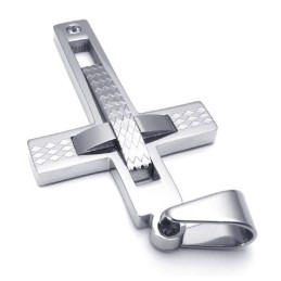 Colgante De Cruz De Titanio De Calidad Superior Con Brillo De Color De Construcción Racional